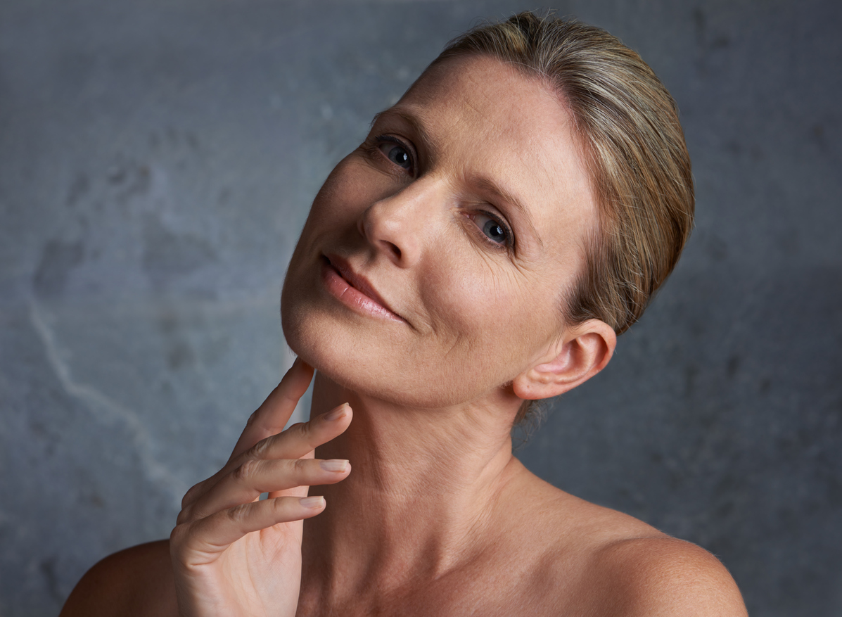 mature women with visible results from facelift