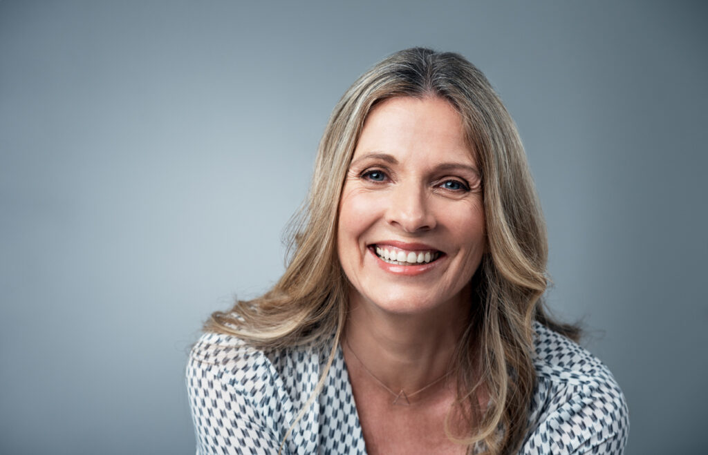 Mature women with Ultherapy nonsurgical facelift